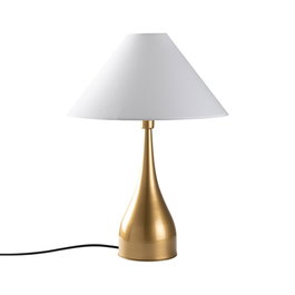 Opviq Luna - 15276 Lámpara de mesa Dorado y Blanco